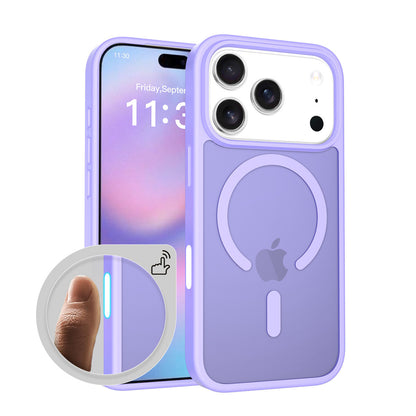 Matte Semi-Transparent Magnetic Case – Shockproof Protective Cover with Camera & AI Button for iPhone 16 / 17 Series