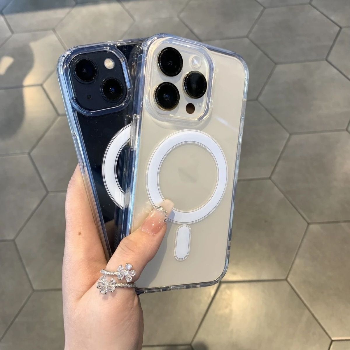 Minimalist Transparent MagSafe Silicone Soft Case – Protective Cover for iPhone 11 / 12 / 13 / 14 / 15 / 16 Series