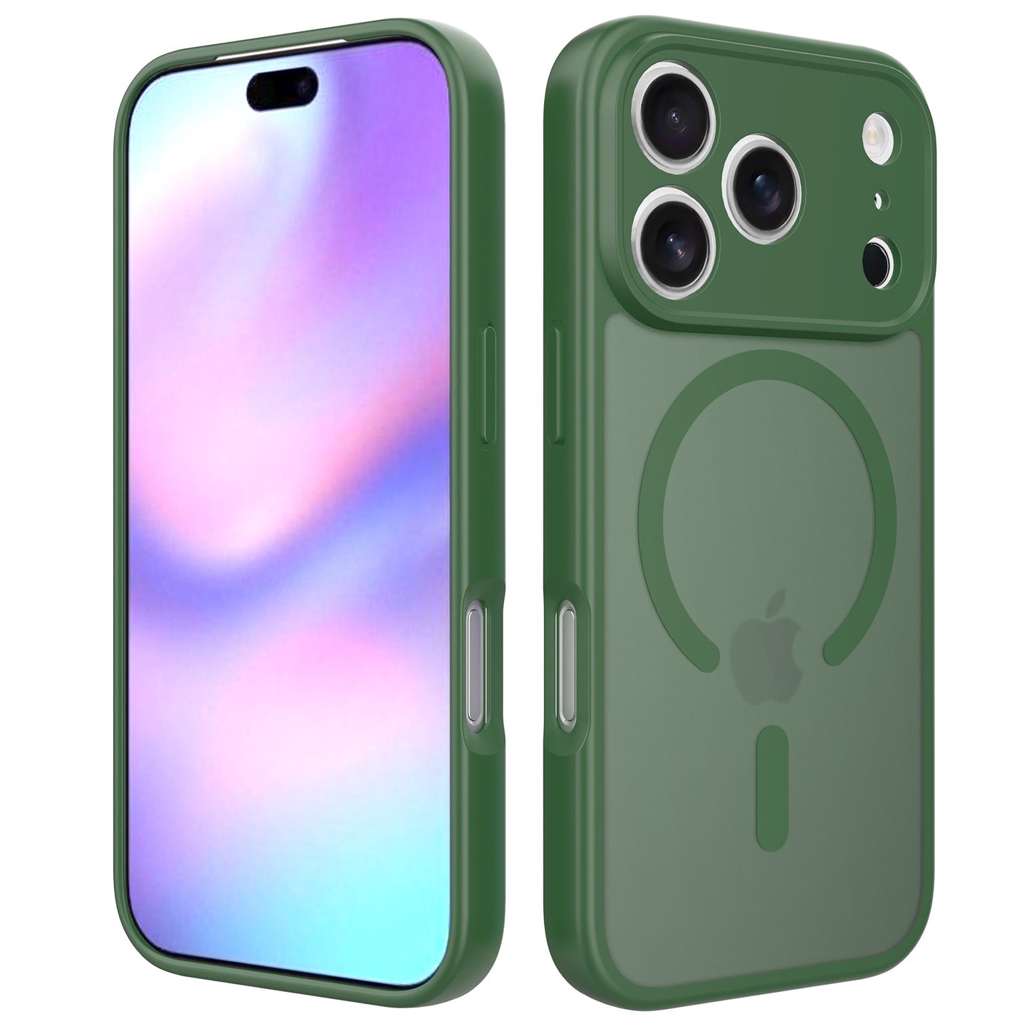 TPU + PC Matte Magnetic Case – Shockproof Protective Cover for iPhone 17 Series