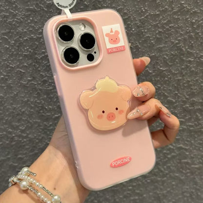 Soft Touch Hat Animal 2-in-1 Phone Case – Protective Cover for iPhone 11 / 12 / 13 / 14 / 15 / 16 Series