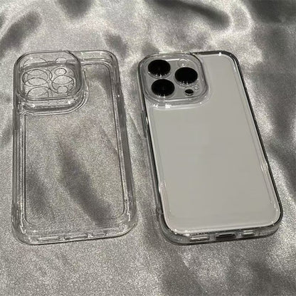 Clear TPU Shockproof Soft Case – Protective Cover for iPhone 11 / 12 / 13 / 14 / 15 / 16 Series