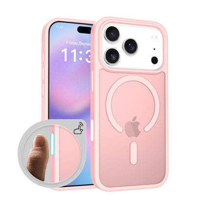 Matte Semi-Transparent Magnetic Case – Shockproof Protective Cover with Camera & AI Button for iPhone 16 / 17 Series