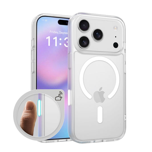 Matte Semi-Transparent Magnetic Case – Shockproof Protective Cover with Camera & AI Button for iPhone 16 / 17 Series