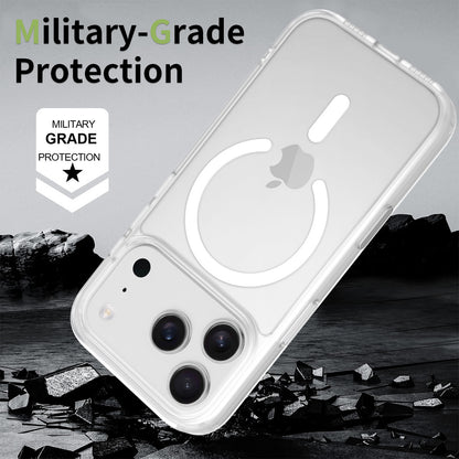 Matte Semi-Transparent Magnetic Case – Shockproof Protective Cover with Camera & AI Button for iPhone 16 / 17 Series