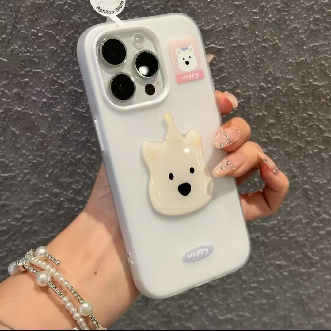 Soft Touch Hat Animal 2-in-1 Phone Case – Protective Cover for iPhone 11 / 12 / 13 / 14 / 15 / 16 Series