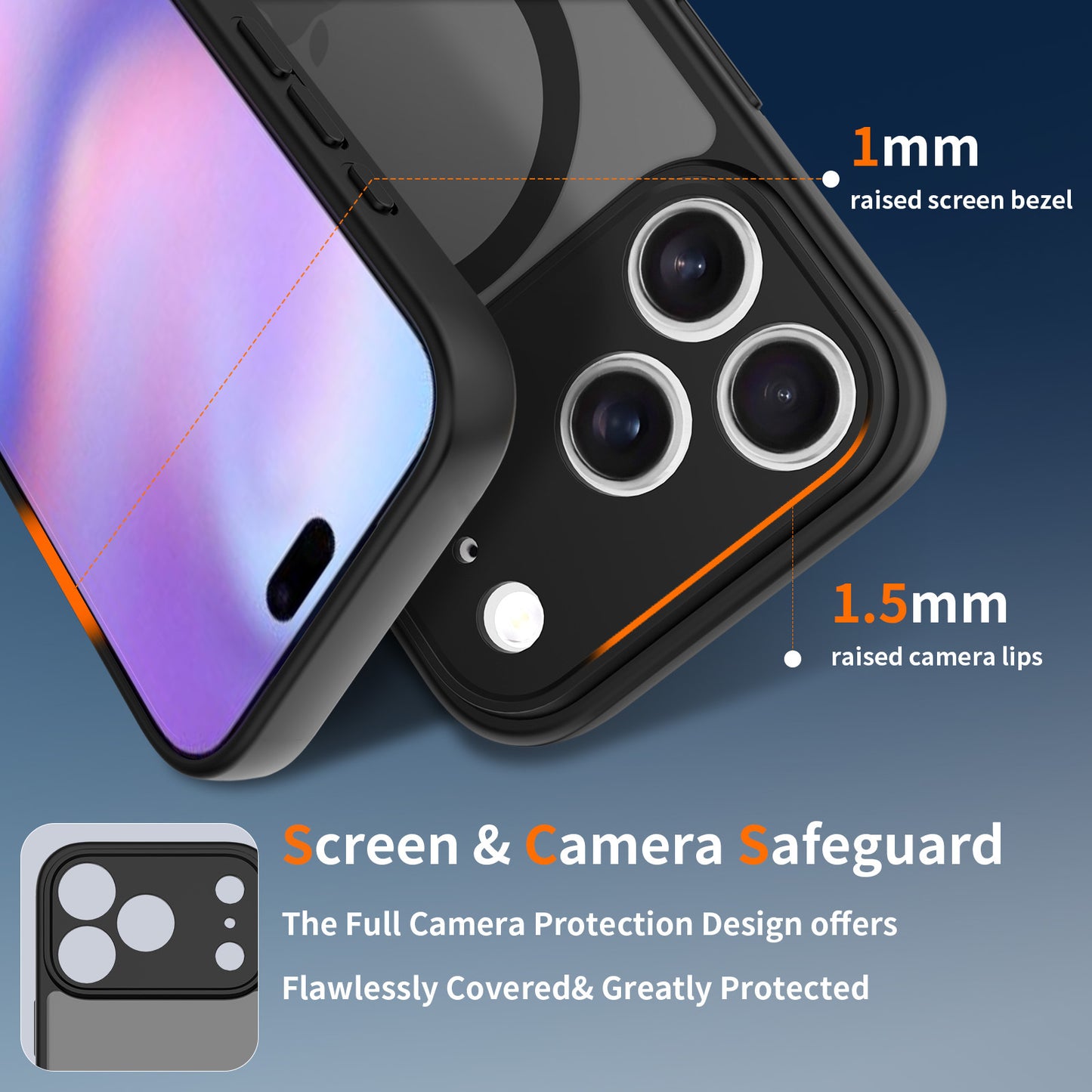 TPU + PC Matte Magnetic Case – Shockproof Protective Cover for iPhone 17 Series