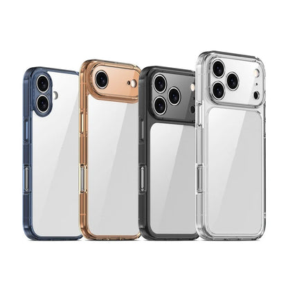 Transparent Shockproof Case – Hybrid TPU + PC Hard Back Cover for iPhone 17 Series