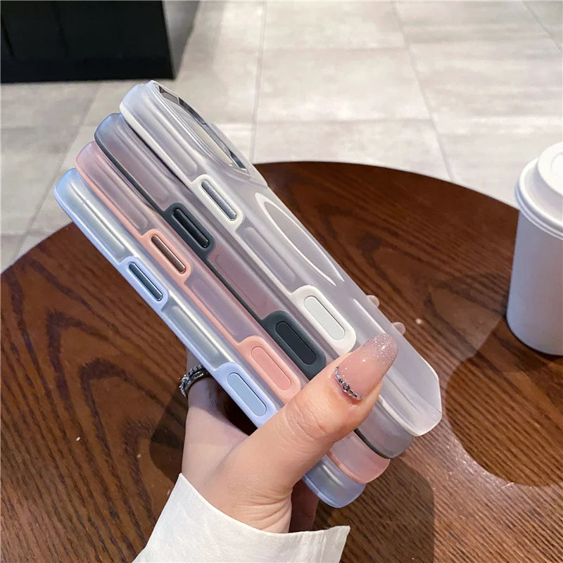 2-in-1 Armor Matte Magnetic Case – MagSafe, Wireless Charging & AI Camera Button Shockproof Cover for iPhone 15 / 16 / 17 Series