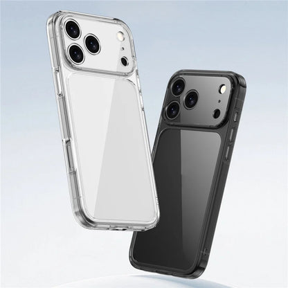 Transparent Shockproof Case – Hybrid TPU + PC Hard Back Cover for iPhone 17 Series
